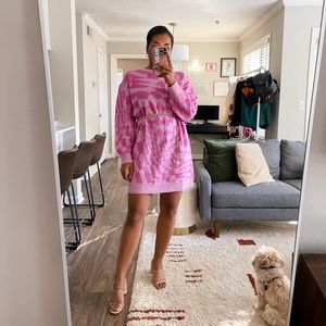 Retro Pink H&M sweater dress